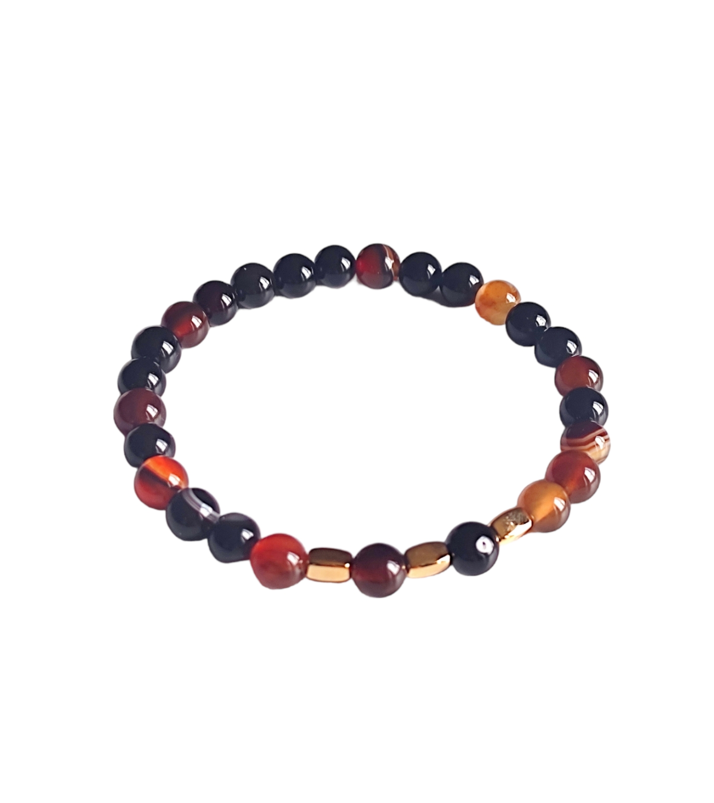 Pulsera básica de Piedra natural pequeña de Sardonix
