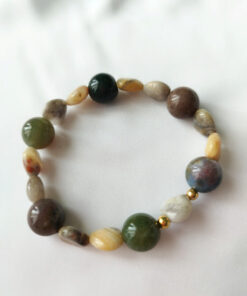 Pulsera básica en Piedras naturales de Ágatas Hindú