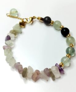 PULSERA FLUORITA- GLORIA NOREÑA