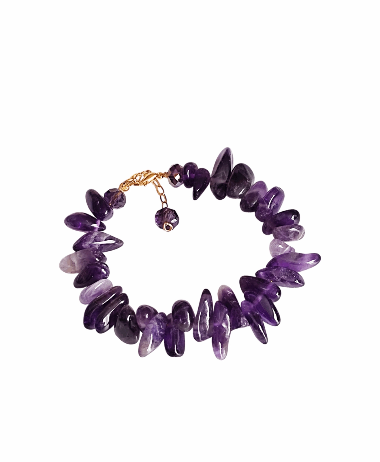 PULSERA EN PIEDRA NATURAL PICADA - BROCHE EN ACERO - Imagen 6