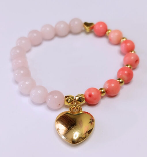 PULSERA CUARZO ROSA - GLORIA NOREÑA